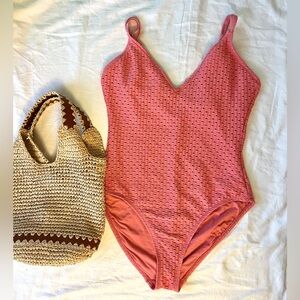 ROBIN PICCONE Coral One-Piece Swimsuit
